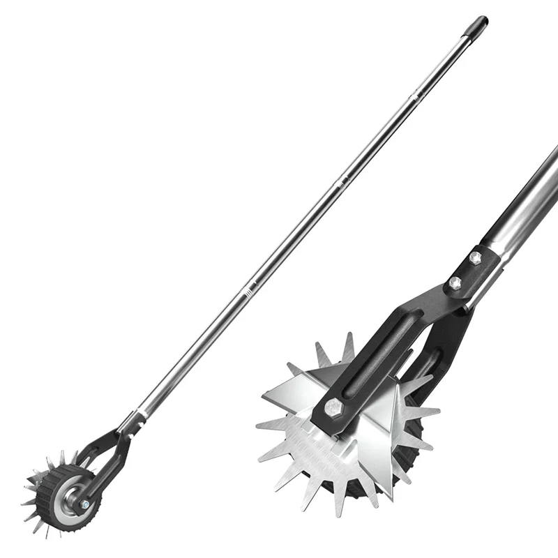 Rasenkantenschneider EdgeMaster Pro | 171 cm manuell | Edelstahl mit Rollrad | Verstellbarer Griff & Selbstschärfende Klinge