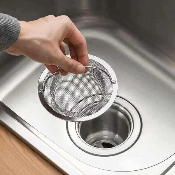 Spülsieb DrainGuard Inox | Edelstahl-Abflusssieb für Küche & Bad | Fängt Essensreste & Haare auf | Rostfrei & langlebig
