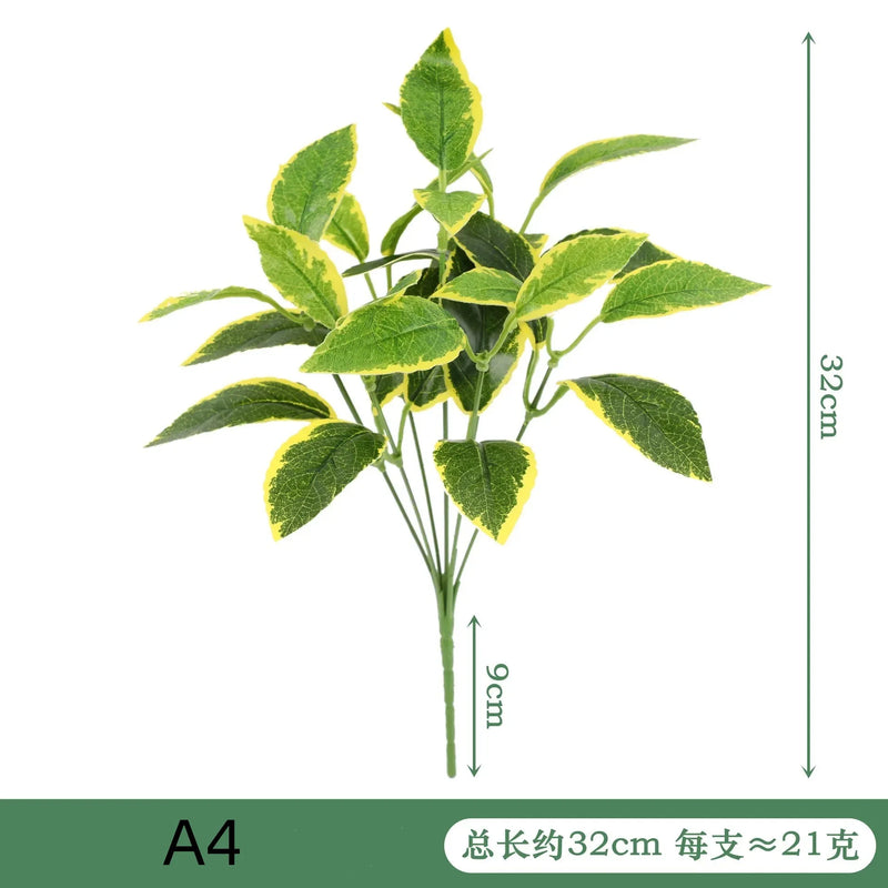 VERDIVA Kunstpflanze Dieffenbachia | Tropisches Deko-Blatt aus Seide | Pflegeleichte Deko für Tisch, Regal & Wohnzimmer