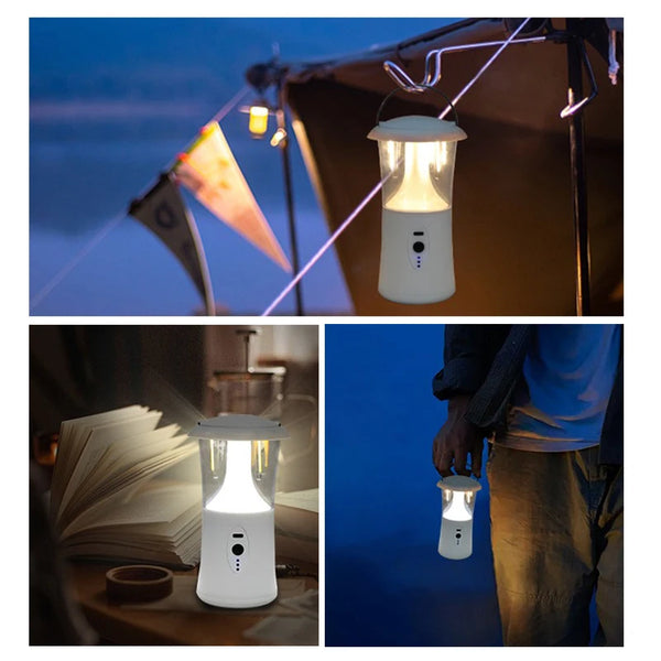 Campinglampe LUMOVIA Pro | 3 Lichtmodi | 1200mAh Akku | IPX4 Wasserdicht | Tragbar