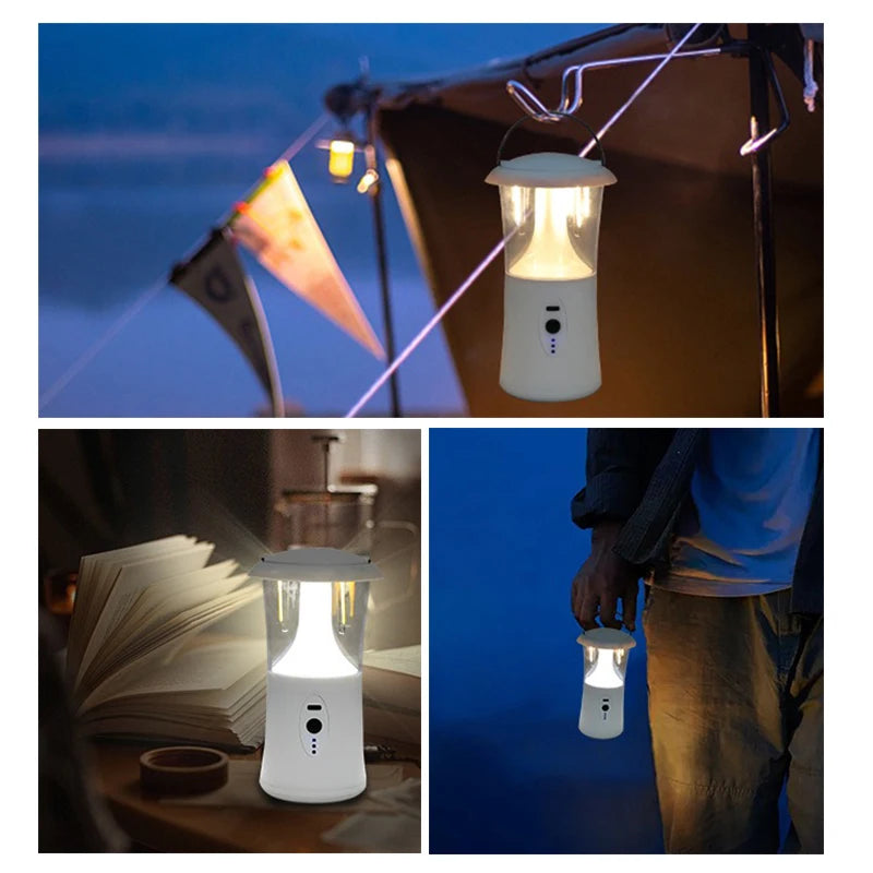 Campinglampe LUMOVIA Pro | 3 Lichtmodi | 1200mAh Akku | IPX4 Wasserdicht | Tragbar