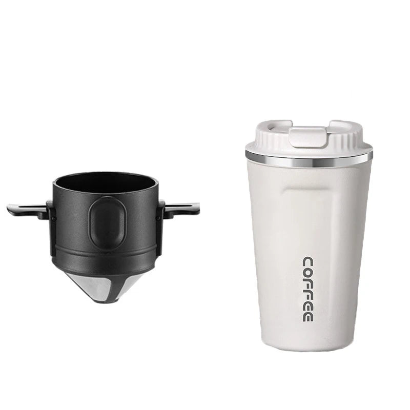 BrewViva Kaffee- & Teefilter Edelstahl | Wiederverwendbar & Tragbar | Für Becher & Kanne | 304er Edelstahl