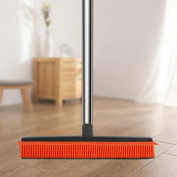 Gummibesen Hairless SweepPro | Verstellbarer Silikonbesen für Tierhaare, Teppich & Fenster | Für Innen & Außen