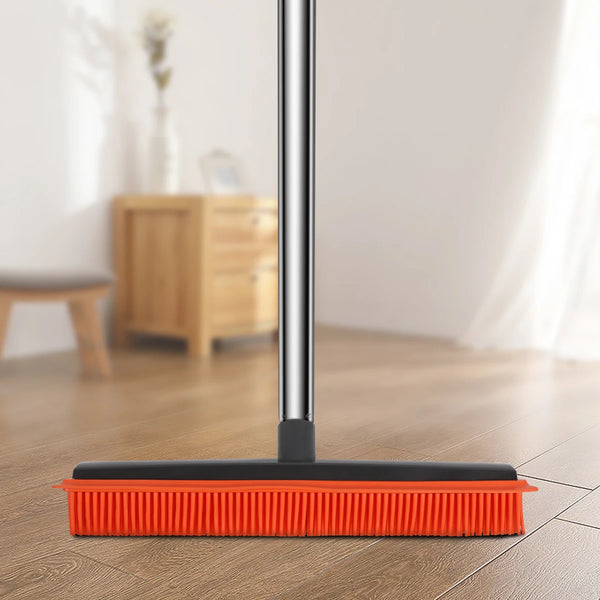 Gummibesen Hairless SweepPro | Verstellbarer Silikonbesen für Tierhaare, Teppich & Fenster | Für Innen & Außen