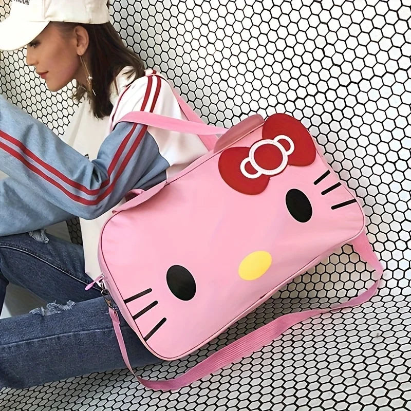 Reisetasche HelloCat | Große Kapazität | Niedliches Cartoon-Design | Oxford-Gewebe