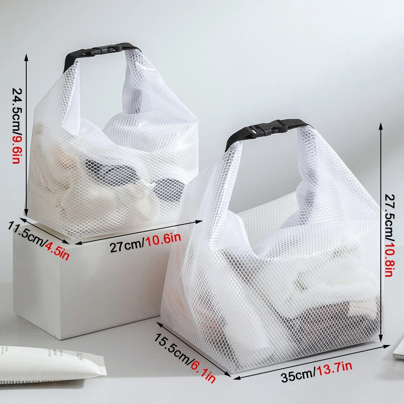 Wasserdichte Aufbewahrungstasche DryStow | Strapazierfähiges Nylon | Große Öffnung & Tragegurt | In 2 Größen – Grau oder Weiß