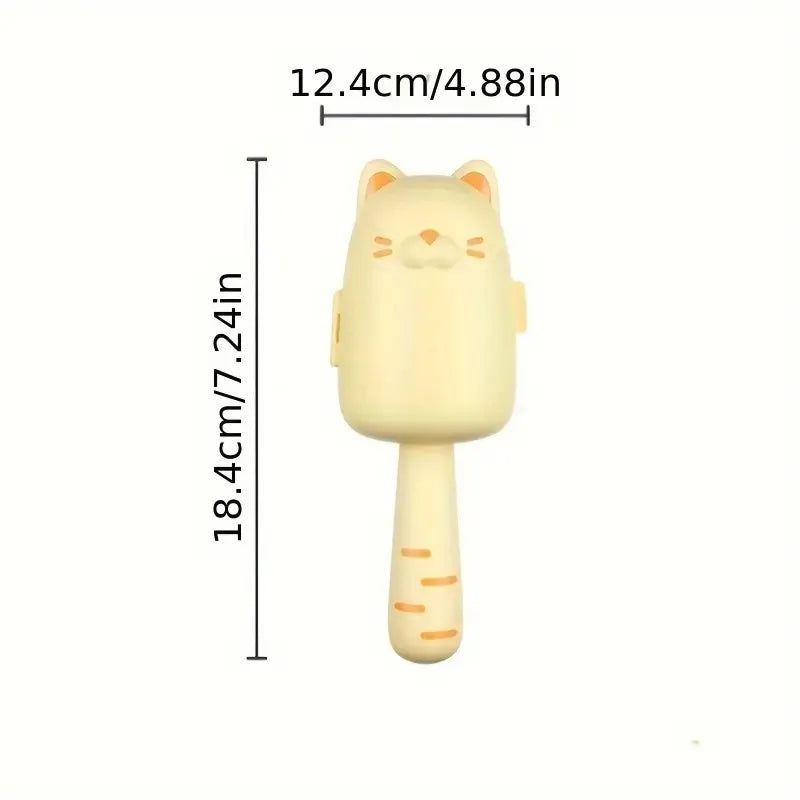 FellFixx Fusselroller Katze | Tierhaarentferner im Katzen-Design | Tragbar & Wiederverwendbar | Für Kleidung & Möbel
