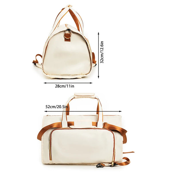 Voyatura FlexPack | Faltbare Reisetasche mit Anzugfach | 53 L | 3-in-1 Rucksack, Schultertasche & Duffel Bag