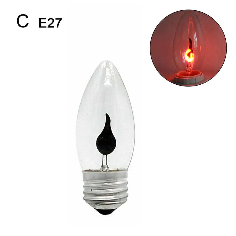 FlammaLux | LED Flammenkerze | Vintage Flackereffekt | E14 / E27 | Warmweiß