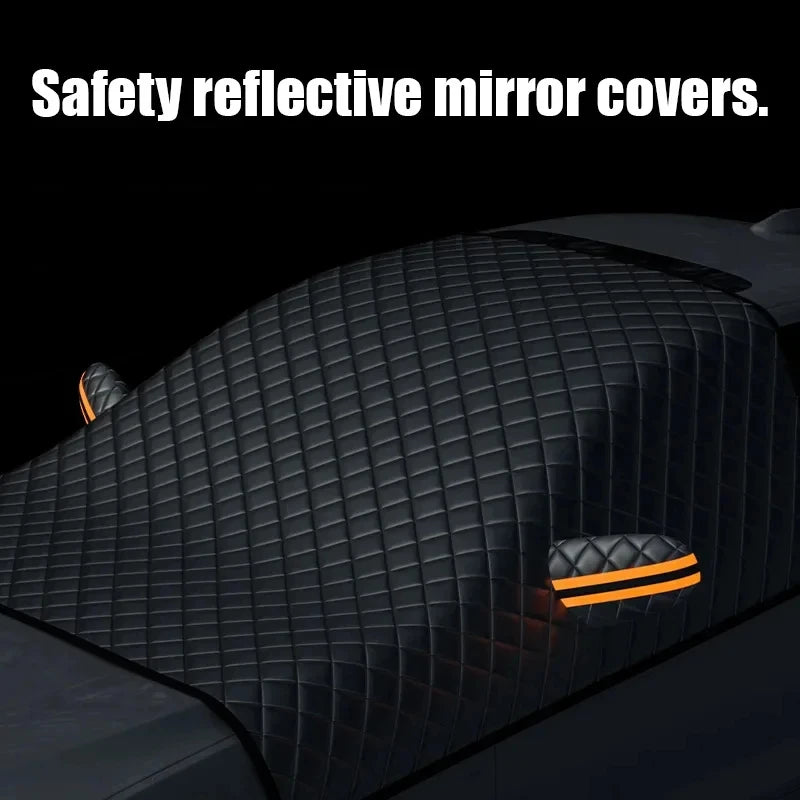 Magnetische Auto-Windschutzscheibenabdeckung FrostGuard Max | Winter Eisschutz & Sommer UV-Schutz | Wasserdicht & Leicht zu Befestigen