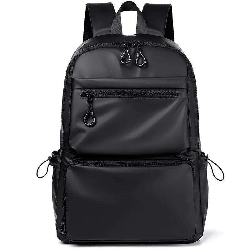 Laptop-Rucksack Menqor UrbanShield 14" | Wasserfester PU-Rucksack für Herren | 28,5 × 43 × 13 cm | Leicht, robust & mit Laptopfach
