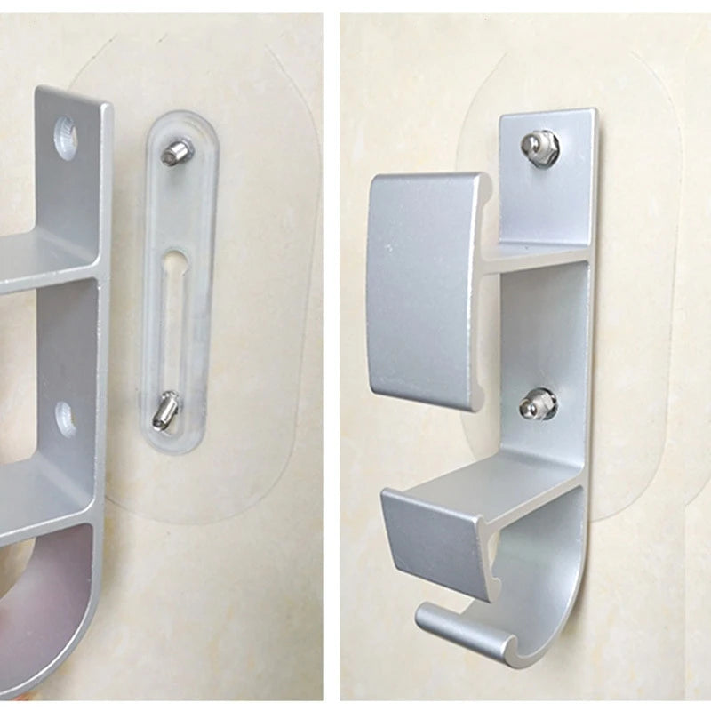 Selbstklebende Wandhaken FixPro DuoHook 2er-Set | Starker Kleber | Nahtlos & verstellbar | Für Bilder, Regale & Wanddekoration