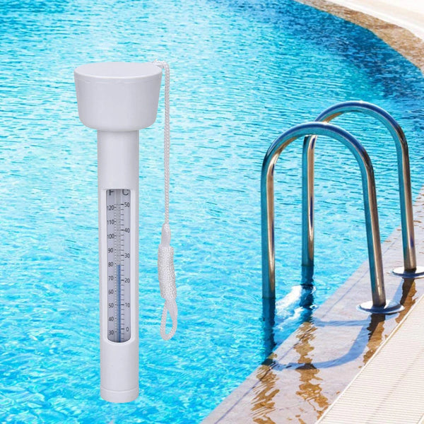 THERMAVIA Poolthermometer | Schwimmendes Wasserthermometer 0–50 °C | Für Pool, Whirlpool, Spa & Therme | Wasserdicht & gut lesbar