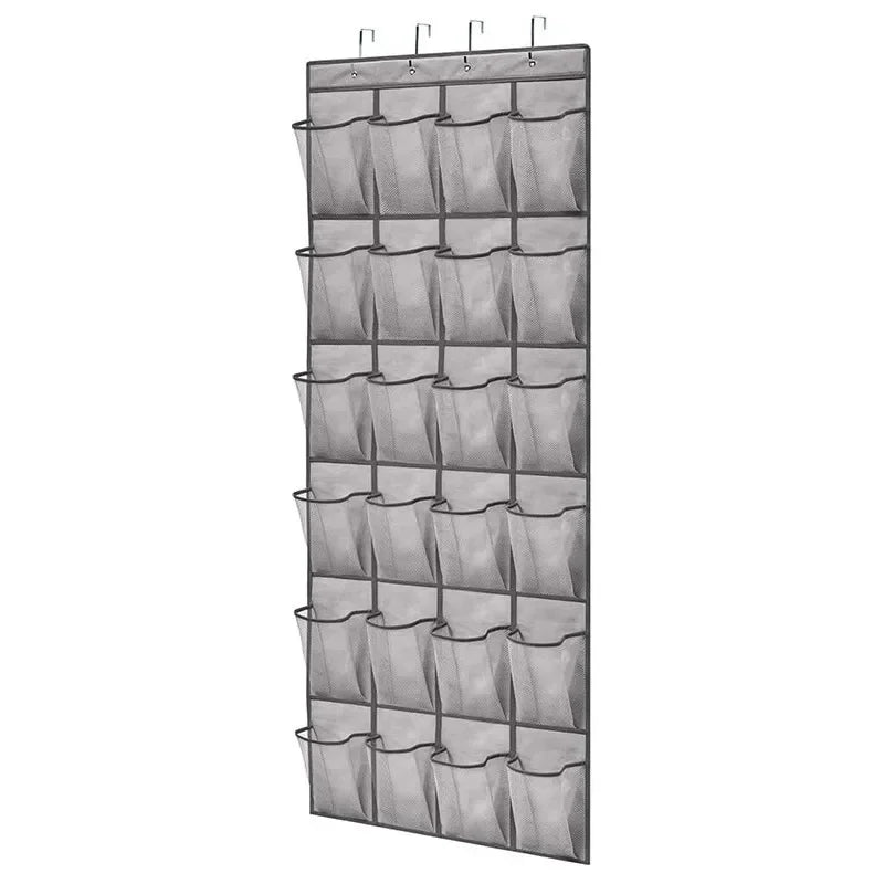 Tür-Schuhorganizer Ordivo 24-Fächer | Hängend & Platzsparend | 150 × 55 cm | Für Schuhe, Socken & Accessoires
