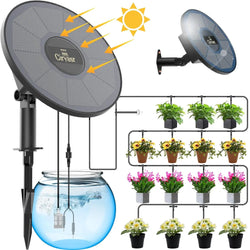 AquaSolaris Solar Bewässerungssystem Automatisch | Tropfbewässerung mit Timer & Akku | Für Balkon, Garten & Pflanzenkübel | Bis zu 15 Pflanzen