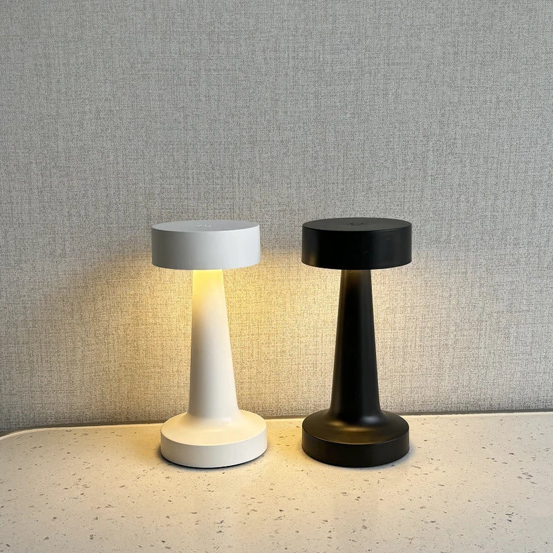 LED Tischlampe | 3 Lichtfarben | Touch-Dimmer | USB-C Wiederaufladbar