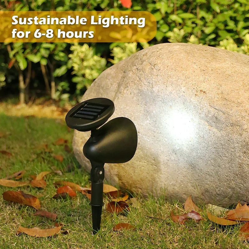 Solar-Spotstrahler LumiFokus | LED Gartenstrahler | IP65 Wasserdicht | Für Bäume, Wege & Landschaftsbeleuchtung