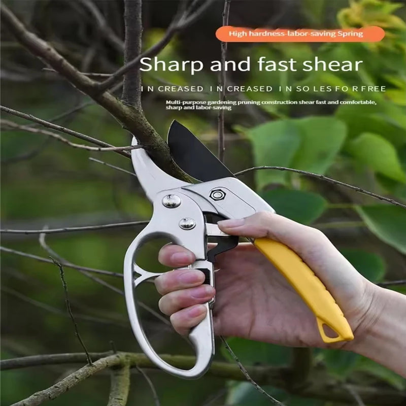 Floravix Gartenschere SK5 | Ergonomisch & Titanbeschichtet | Für Obsternte & präzises Schneiden | 20 cm
