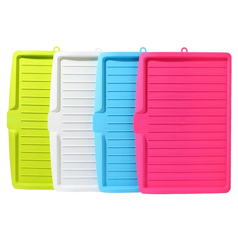 FlexiDry Pro Flexibles Abtropfgestell | Silikon-Abtropfmatte für Spüle | Hitzebeständig & Faltbar | 44,7 x 30,9 cm | Geschirr-Organizer für Küche