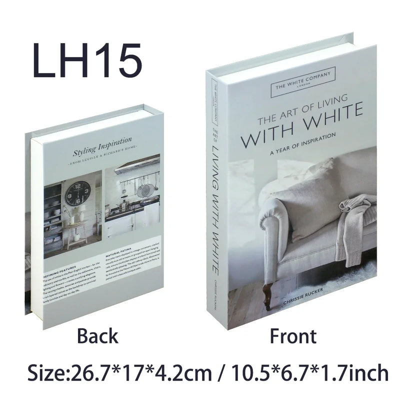 NordicTome Deko-Bücher | Luxus-Dekoration & Aufbewahrungsbox | 26,7×17,5×4,2 cm | Kaffeetisch-Accessoire im Buch-Design