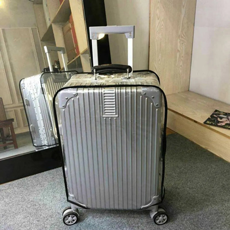 ClearGuard Kofferhülle Transparent | Wasserdicht & Staubdicht | Kofferschutz für 16–30 Zoll Trolleys | Wiederverwendbar & Reißfest