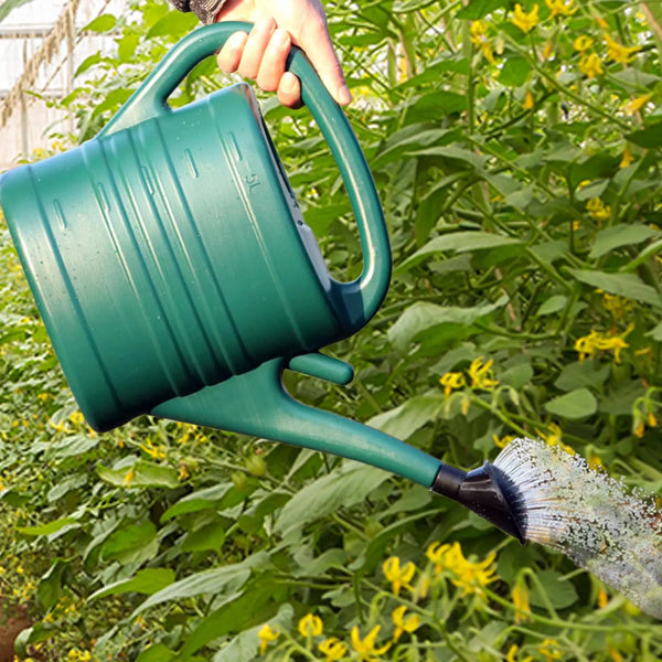 AquaVerda Gießkanne 5L aus Kunststoff | Leicht & Stabil | Für Garten & Zimmerpflanzen | Mit Abnehmbarem Brausekopf