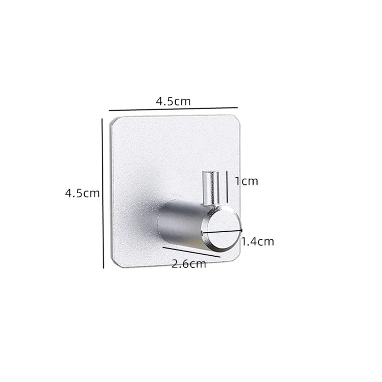 Selbstklebender Wandhaken Hookora | Edelstahl 304 gebürstet | Ohne Bohren | Tragkraft bis 3 kg | Wasserdicht & Rostfrei