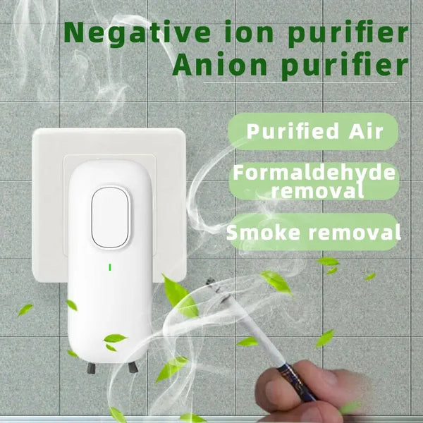 Luftreiniger IonAir Mini | Steckdosen-Ionisator ohne Filter | 350 Mio. Ionen/sec | Für 20 m³ Räume