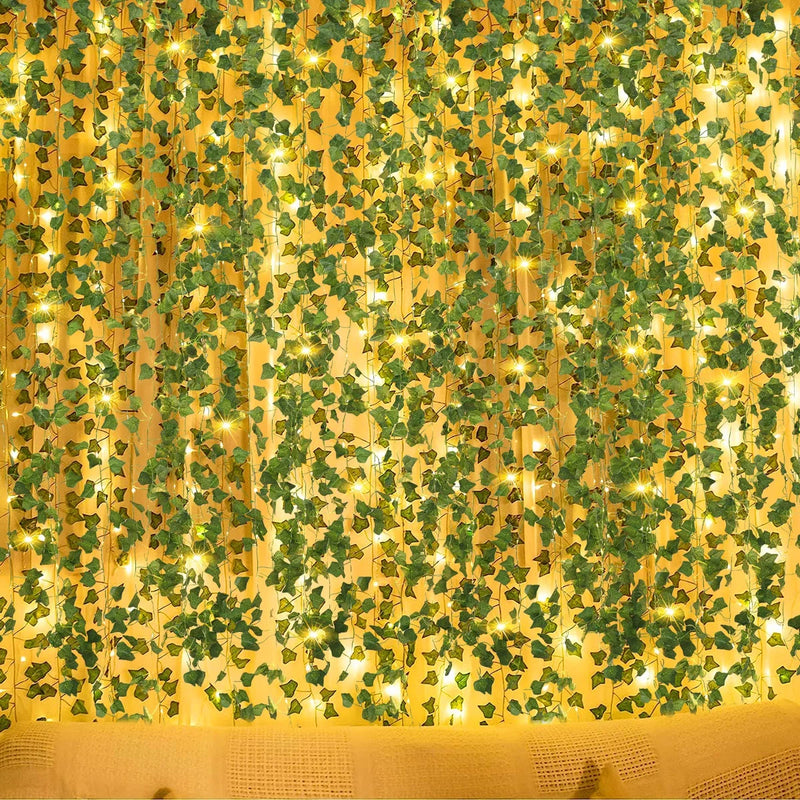 Aurelia Glow | LED Lichterkette Goldene Blätter | 2/3/5 m | Deko-Lichtergirlande | Hochzeit, Party & Wohnambiente