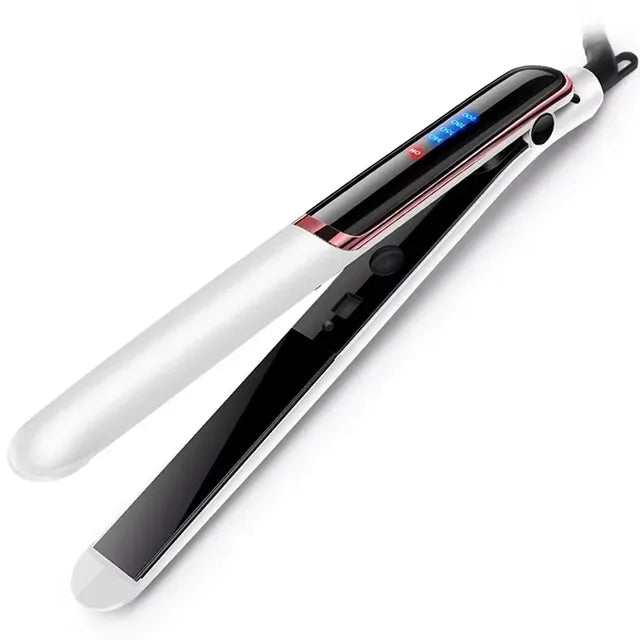 GlamiSilk Ionic Glätteisen mit LCD Display | Antifrizz & Glanz | 4 Temperaturstufen | 30,5 cm | Für nasses & trockenes Haar