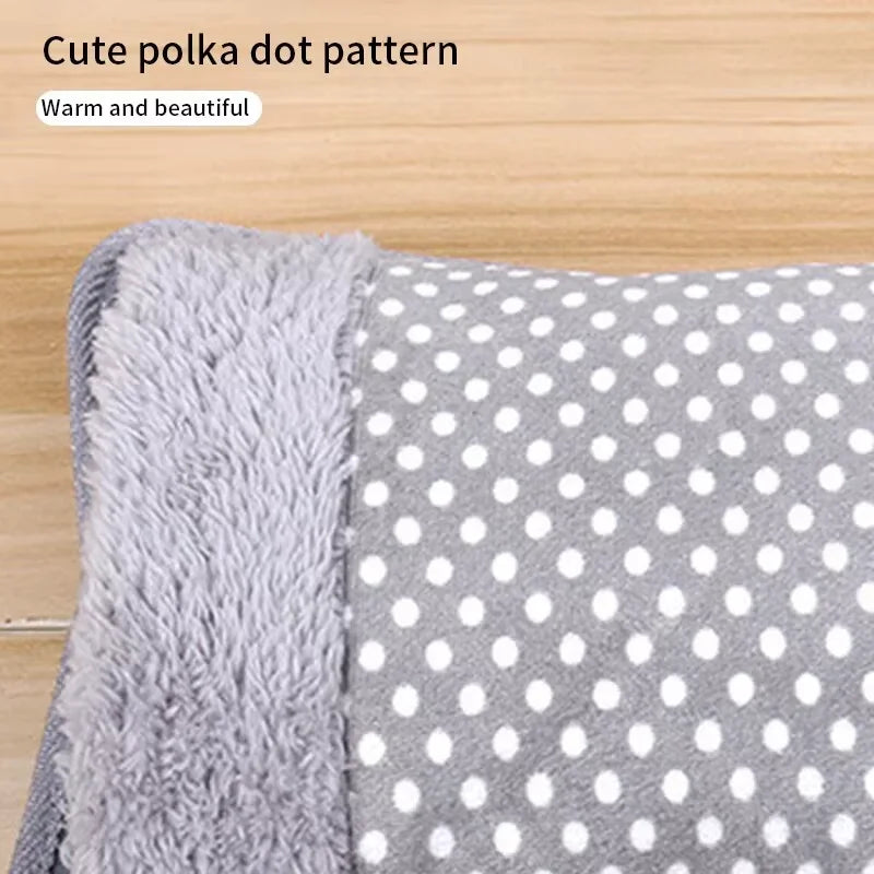 Elektrische Wärmflasche HeatDot 500 | 500W Schnellheizung mit EU-Stecker | Wiederaufladbarer Handwärmer mit Doppeltasche | Sicherer Wärmespender für Winter & Büro