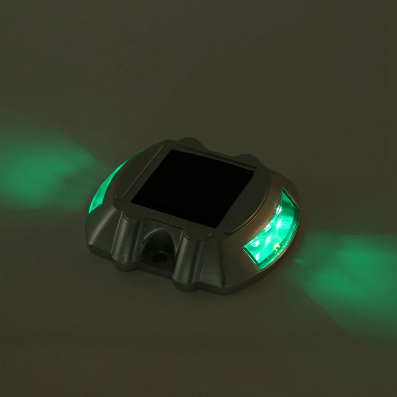 Solmira Solar LED Wegbeleuchtung aus Aluminiumguss | IP68 Wasserdicht | 6 LEDs für Einfahrt, Straße & Gartenweg