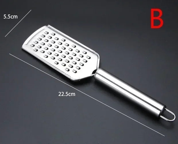 Gratello MultiGrate Classic Handreibe aus Edelstahl | Vielseitig für Käse, Gemüse & Obst | Ergonomisch & spülmaschinenfest