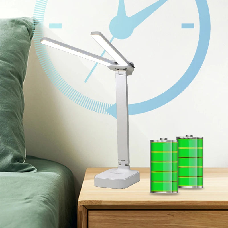 LumiGlow LED Tischlampe | Dimmbar & Wiederaufladbar | USB / Akku 2000 mAh | 6W