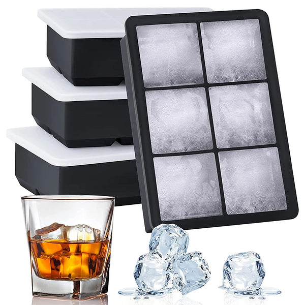 FrostForm Große Eiswürfelform aus Silikon | BPA-frei & Flexibel | Für XXL-Eiswürfel, Cocktails & Küche | Leicht zu Reinigen
