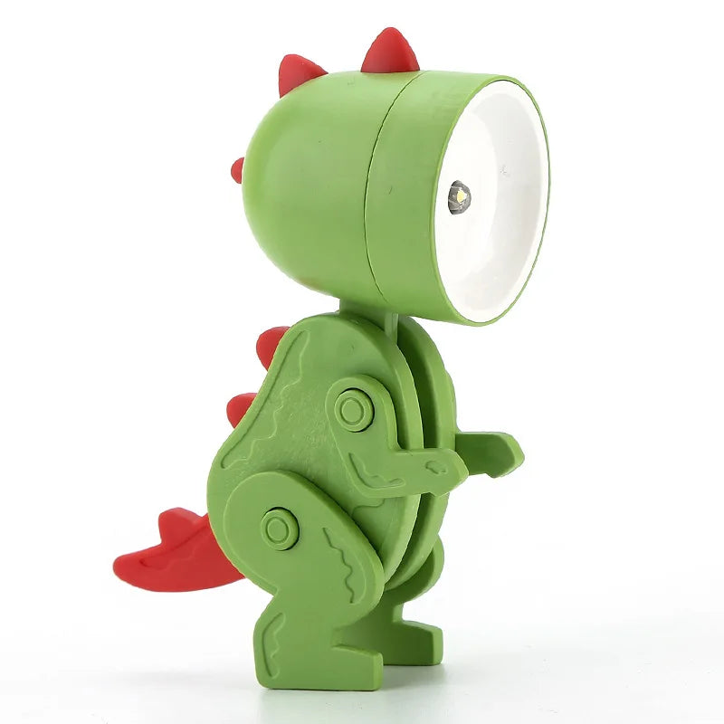 Lumipo Mini-Tischlampe | Cartoon-Design & Faltbar | Warmes LED-Licht | Batteriebetrieben | 9,5×5,7 cm