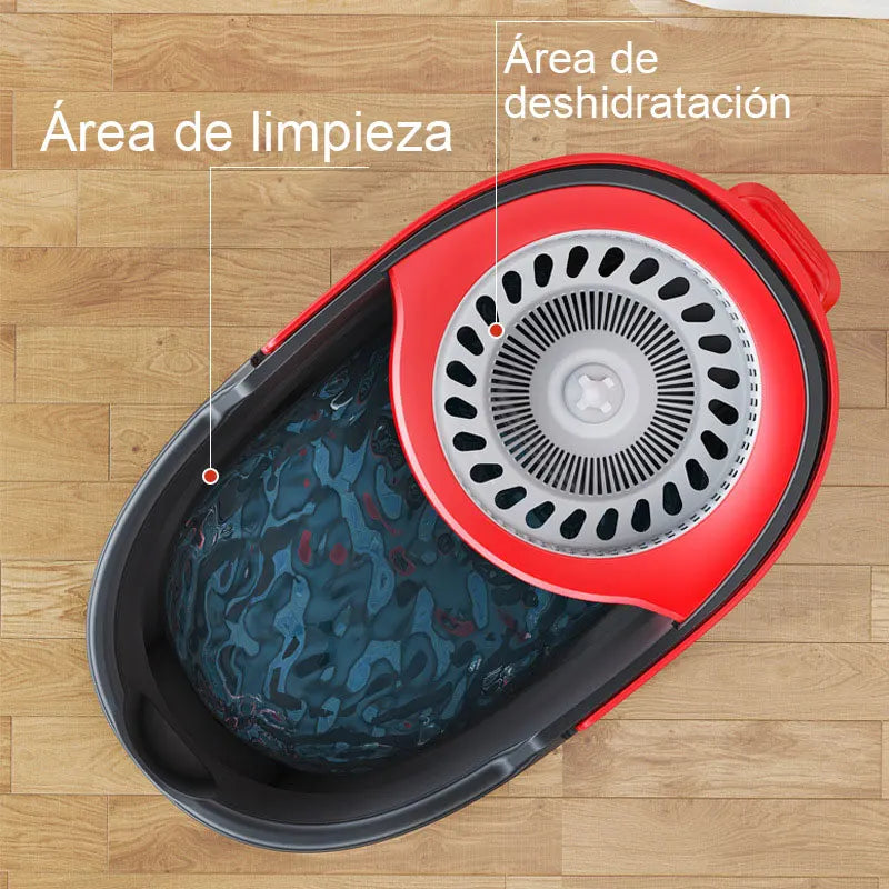 TwistPro Clean Mop Komplettes Mop-Set | Dreh-Twist-Design | Mit Easy-Start-Auswringsystem | Inklusive Eimer