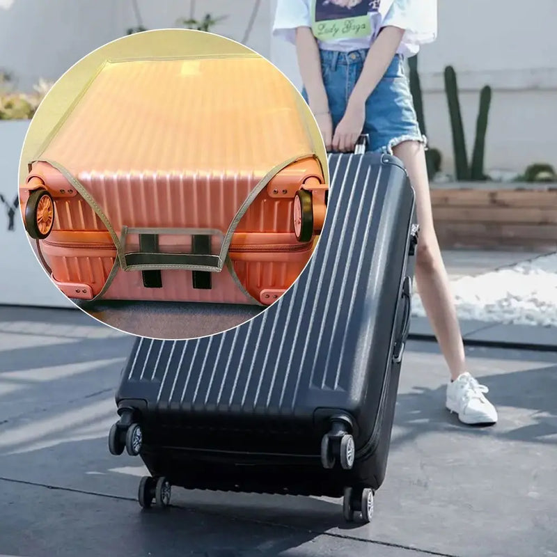ClearGuard Kofferhülle Transparent | Wasserdicht & Staubdicht | Kofferschutz für 16–30 Zoll Trolleys | Wiederverwendbar & Reißfest