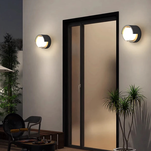 LED Wandleuchte LumoGuard | Mit Radar-Bewegungssensor | 6W/12W | Warm- & Kaltweiß | IP66 Wasserdicht