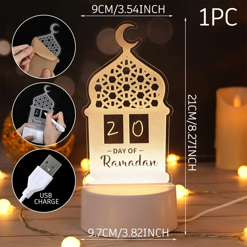 LumiNoor Ramadan Kerzenhalter | Mond-Design | Stimmungsvolle Deko | Metall