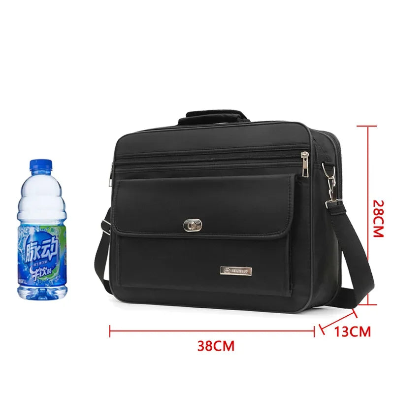 Business-Aktentasche OrgaCarry Pro | Große Kapazität & wasserabweisend | Laptop- & Dokumententasche aus Oxford-Gewebe | Für Reisen & Büro
