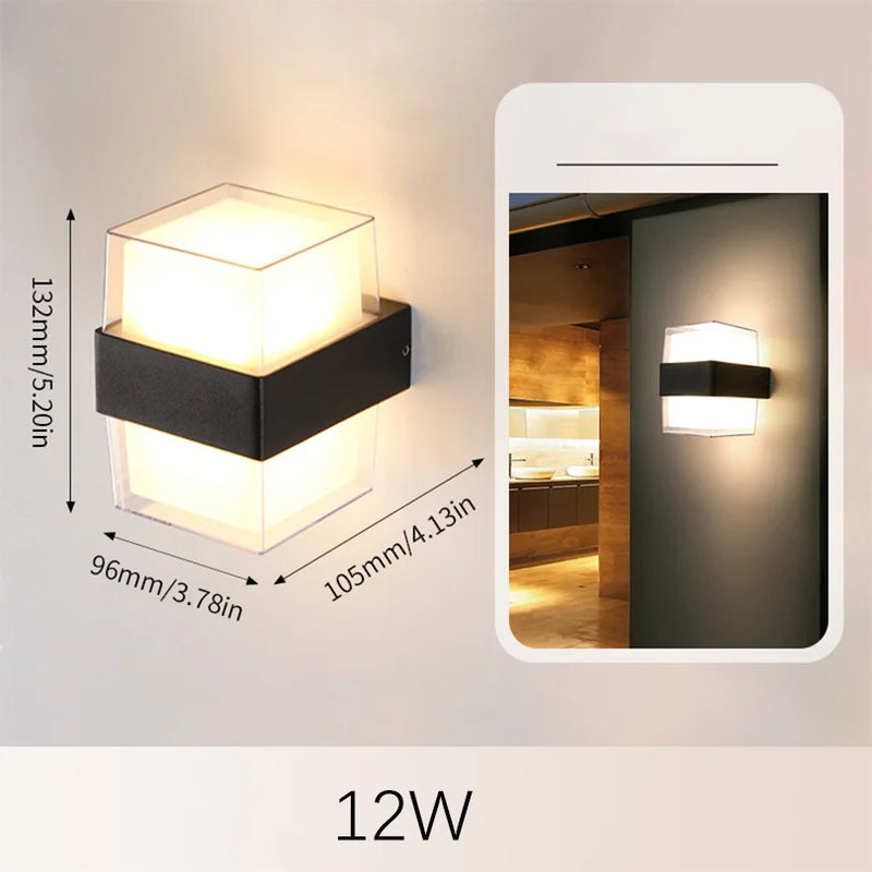 LED-Außenwandleuchte LumaGuard Pro | 6W/12W | IP66 Wasserdicht | Radarbewegungssensor & Dämmerungsschaltung