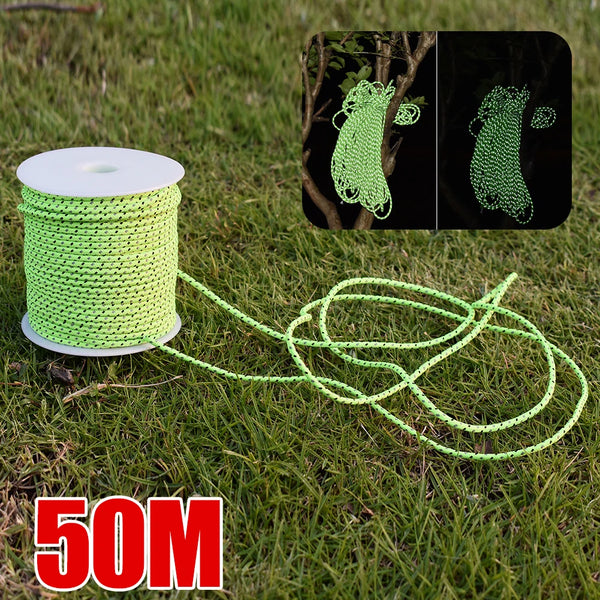 Reflektierendes Paracord SEVION Pro 50m | Hochfest & Abriebfest | Outdoor & Survival Seil für Zelt, Camping, Bergsteigen