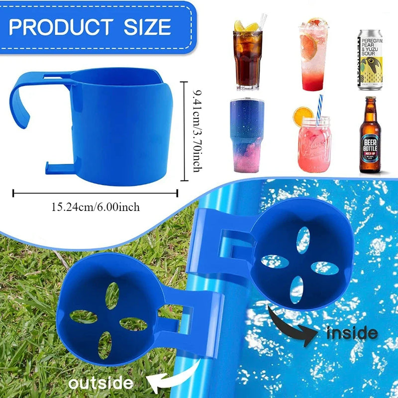PoolBuddyx | Getränkehalter für Pool | Clip-System | Praktischer Halter für Becher & Zubehör