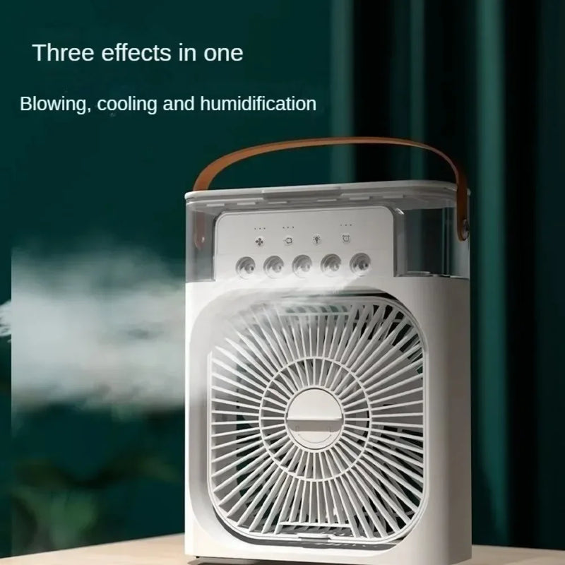 Luftkühler BrisaAir | 3-Stufen Ventilator & Luftbefeuchter | Mit Timer & LED-Licht | 600ml Tank