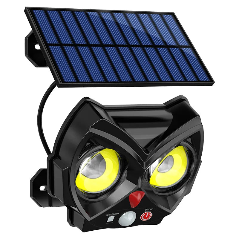 Soluvia Solar Wandleuchte Eule | Bewegungsmelder & 3 Lichtmodi | Wetterfest IP54 | Garten Deko