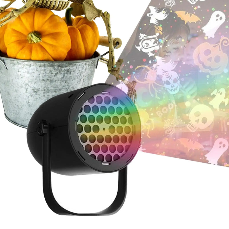 SpookLight Projektor | 16 Halloween-Motive | Wetterfest & LED | USB Plug & Play