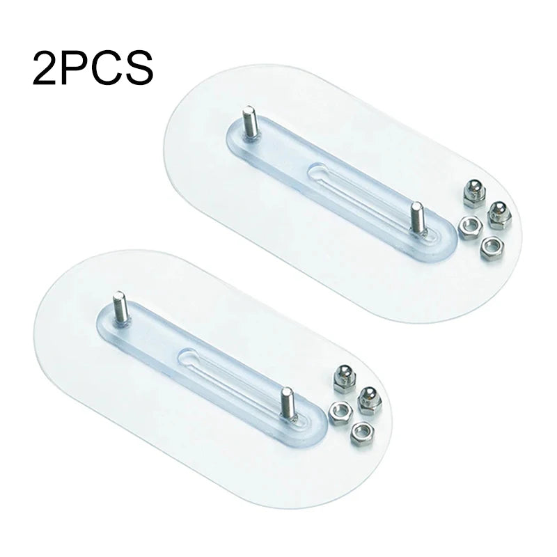 Selbstklebende Wandhaken FixPro DuoHook 2er-Set | Starker Kleber | Nahtlos & verstellbar | Für Bilder, Regale & Wanddekoration