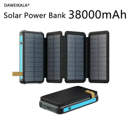 Solar-Powerbank SunCharge Fold | Faltbares Solarpanel & USB-Ausgang | Wasserdicht & Outdoor-tauglich | Für Handy, Camping & Reisen