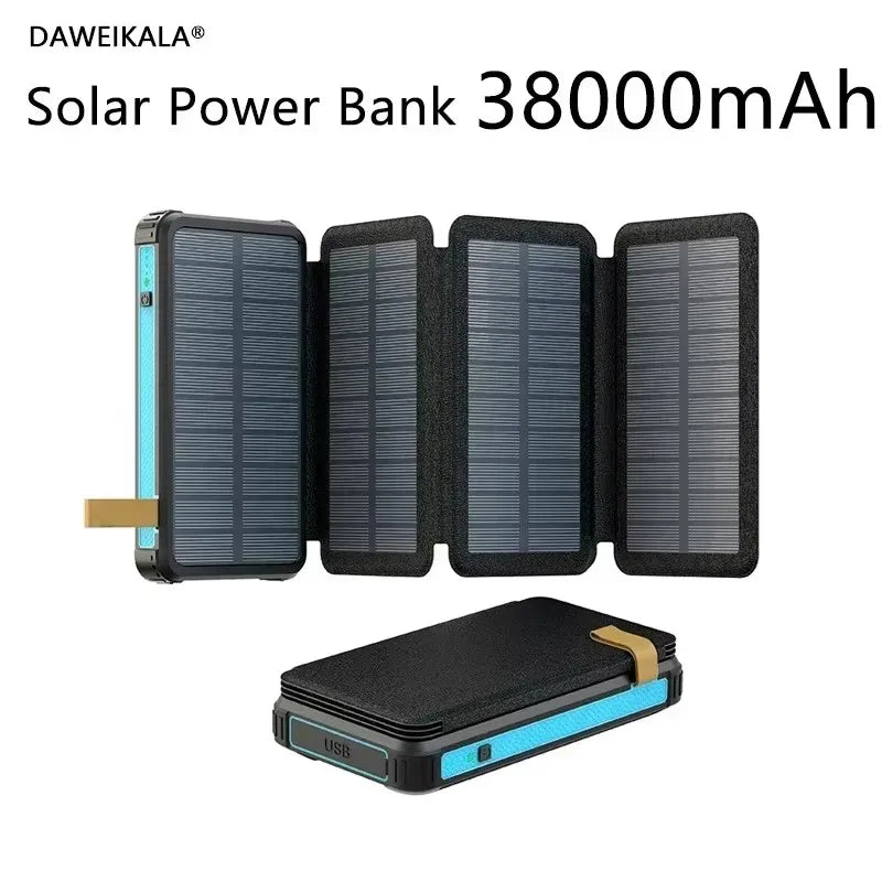 Solar-Powerbank SunCharge Fold | Faltbares Solarpanel & USB-Ausgang | Wasserdicht & Outdoor-tauglich | Für Handy, Camping & Reisen
